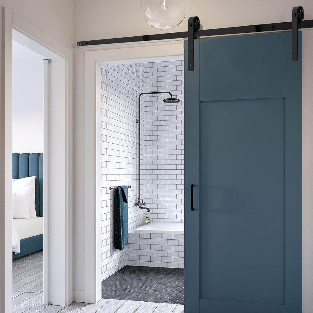 10FT Heavy-Duty Carbon Steel Sliding Barn Door Rail Kit R1680