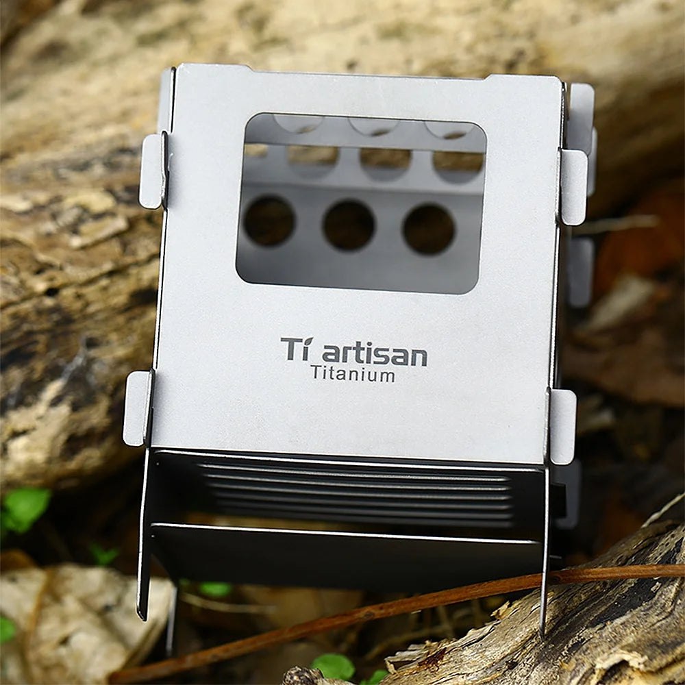 Portable Foldable Titanium Wood Burning Stove U5244