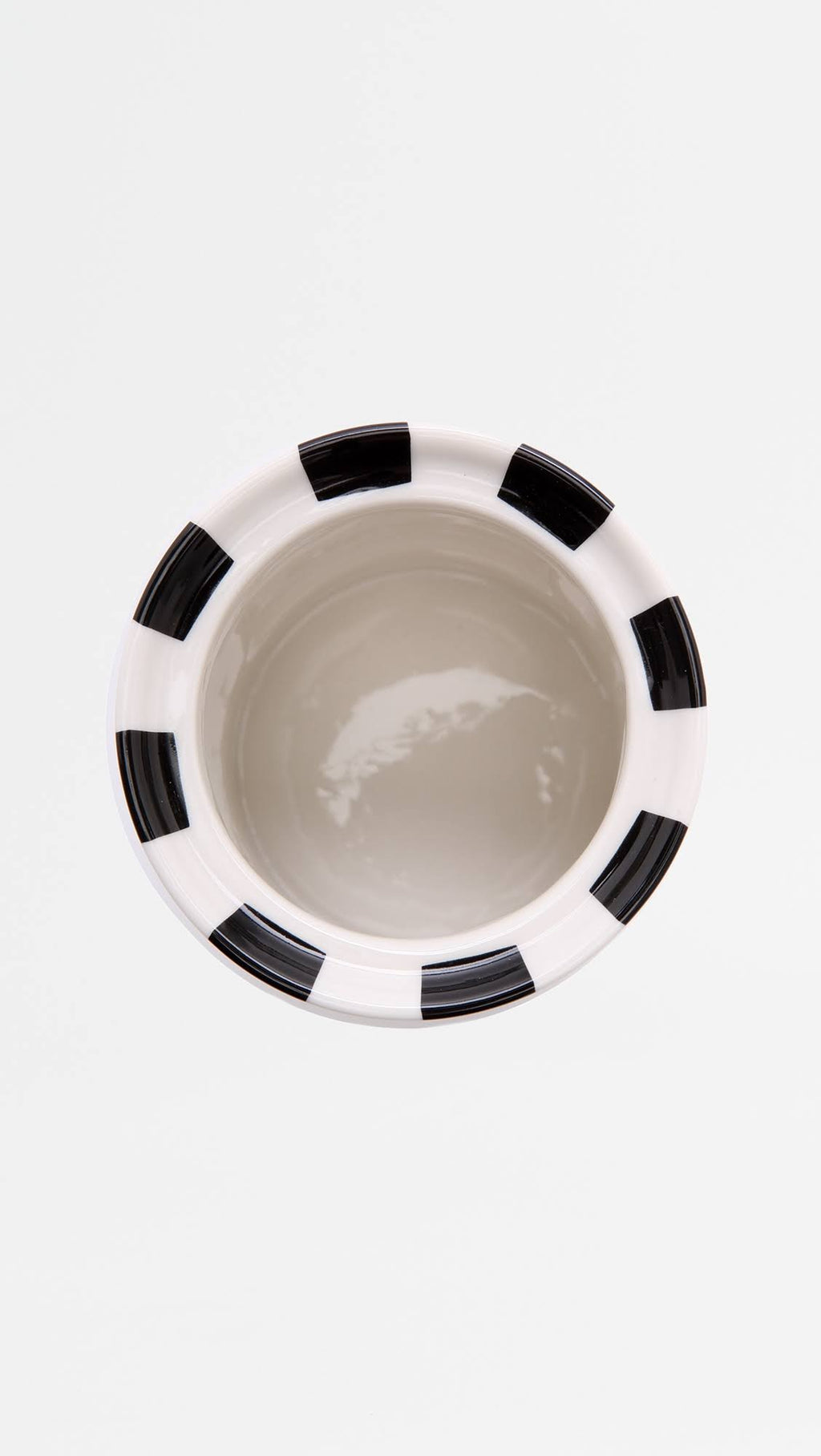 Black/White Glitter Canister O507
