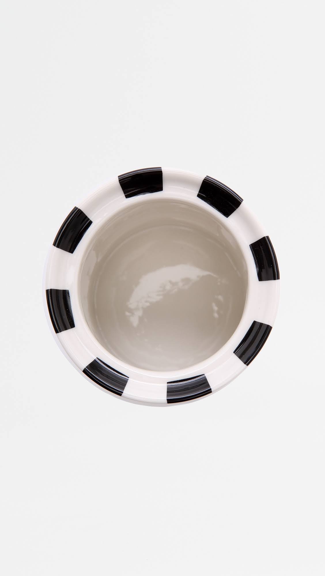Black/White Glitter Canister O507
