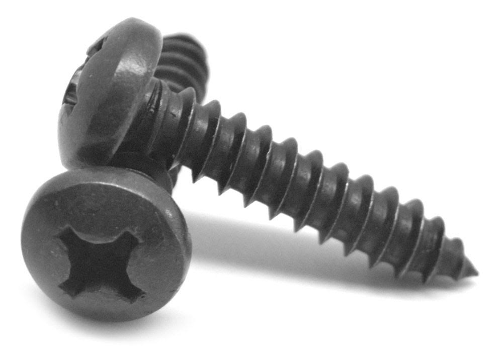 Black Oxide Phillips Pan Head Sheet Metal Screw U88597