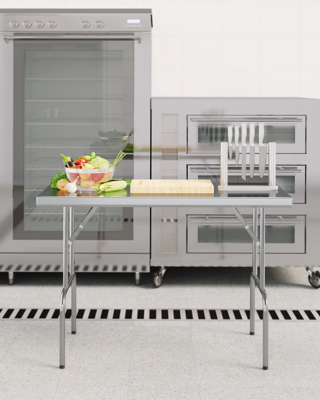 Stainless Steel Folding Work Table Y18328