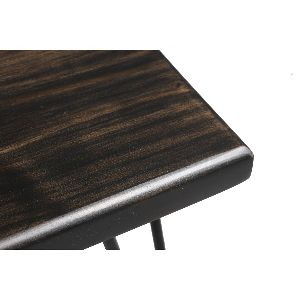 Dark Brown Wood Bench V2822