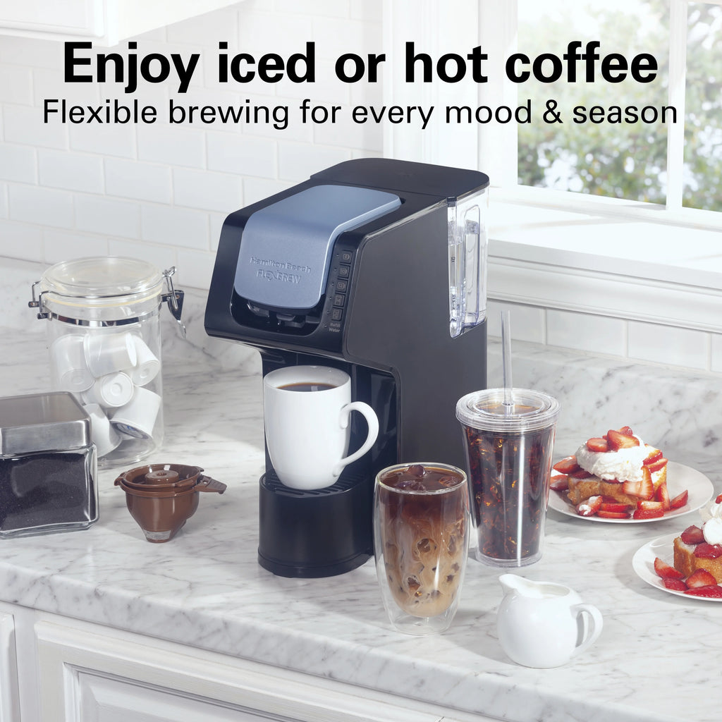 Black Single-Serve Coffee Maker with 50 oz. Water Reservoir O454