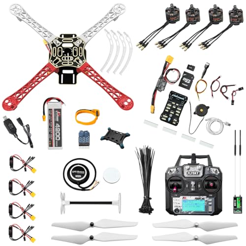 DIY Quadcopter Set with Frame, GPS, Motor, Battery, RC Transmitter & Receiver C83554