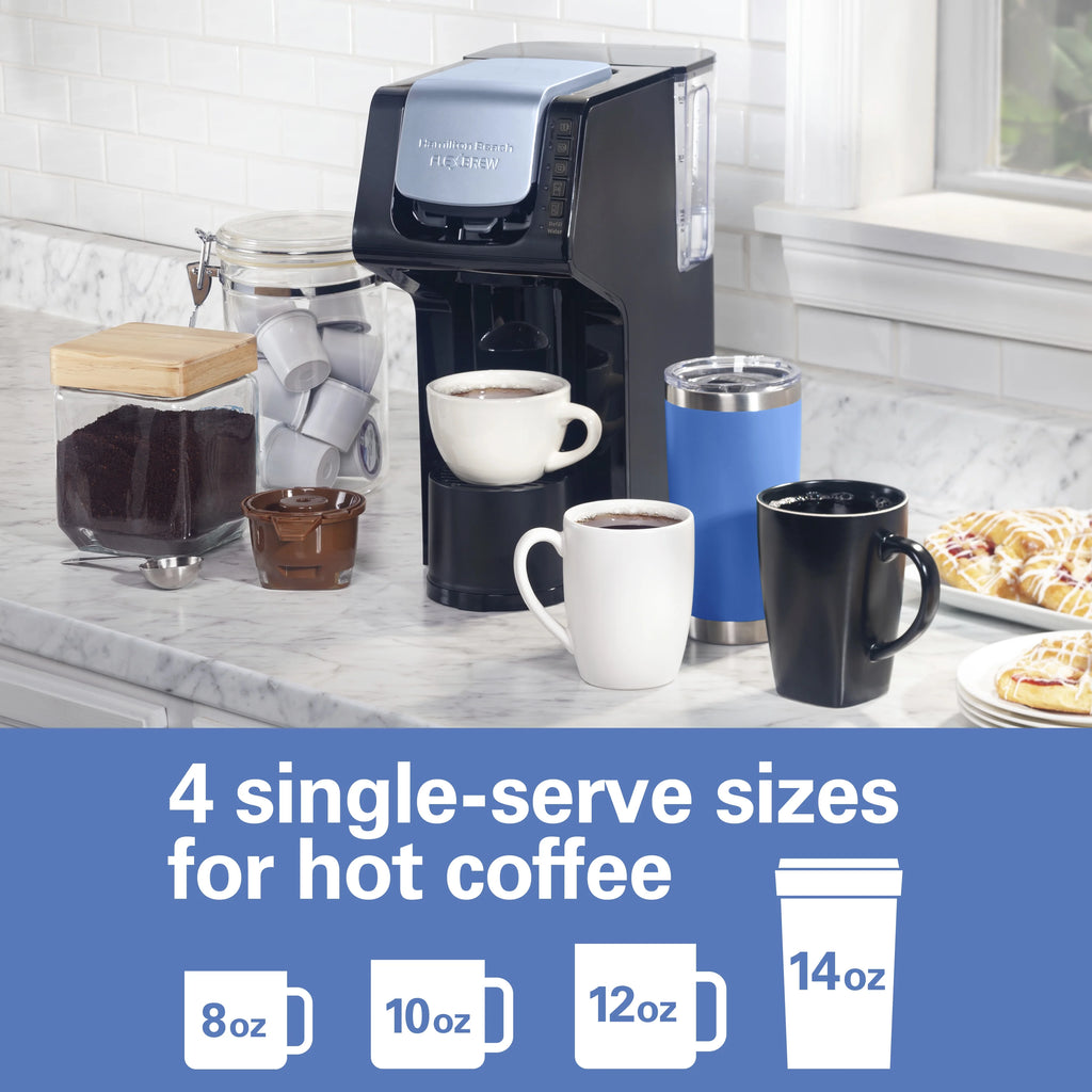 Black Single-Serve Coffee Maker with 50 oz. Water Reservoir O454