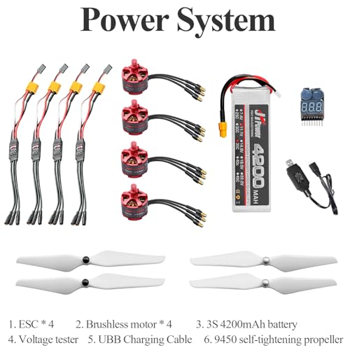 DIY Quadcopter Set with Frame, GPS, Motor, Battery, RC Transmitter & Receiver C83554