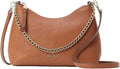 Warm Gingerbread Pebbled Leather Crossbody Bag E693707