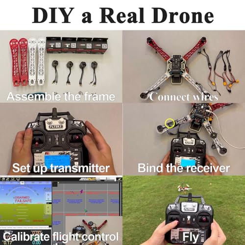 DIY Quadcopter Set with Frame, GPS, Motor, Battery, RC Transmitter & Receiver C83554