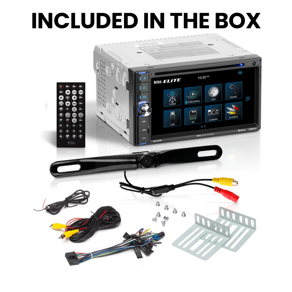 Restored 6.5 Inch Double Din Touchscreen Car Audio Stereo System with Bluetooth R39587