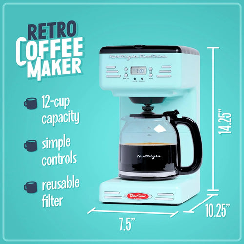 12-Cup Programmable Coffee Machine, Aqua M47282