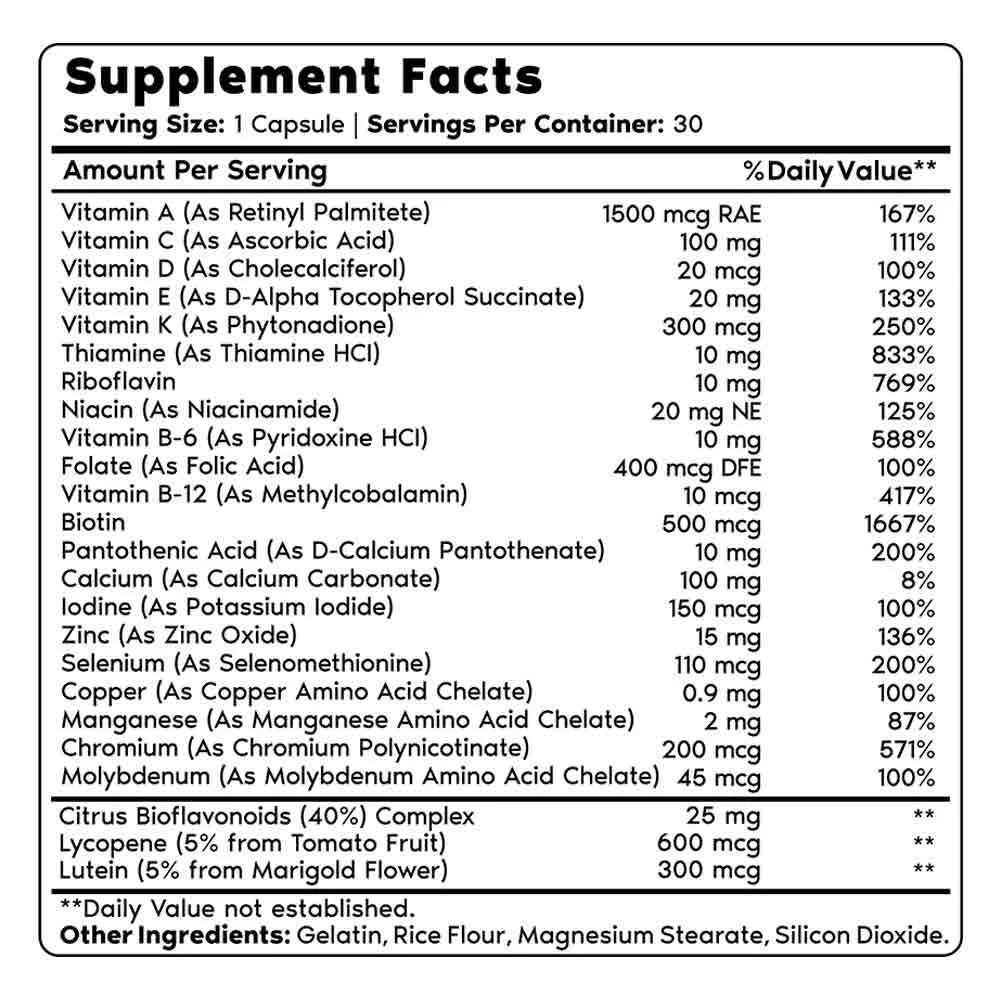 30 Capsules Multivitamin R5263