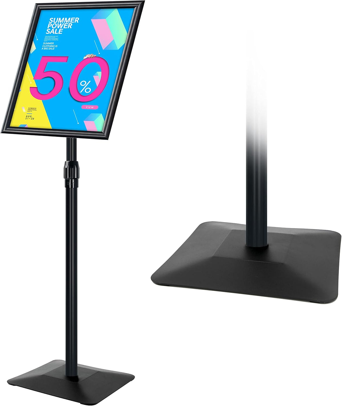 Heavy Duty Pedestal Poster Stand, 8.5x11 Sign Holder, Pack of 2 T188099