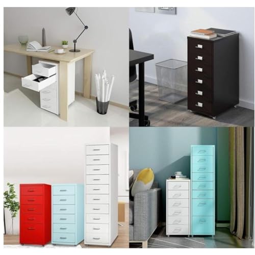 Metal Mobile File Cabinet with Lock Casters N809