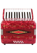 Red 12 Bass 25 Keys Piano Accordion G736