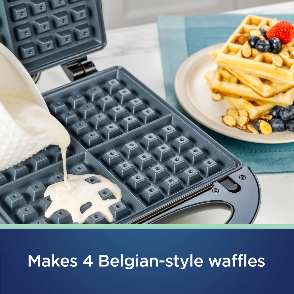 Belgian Waffle Maker with Removable Plates I948343