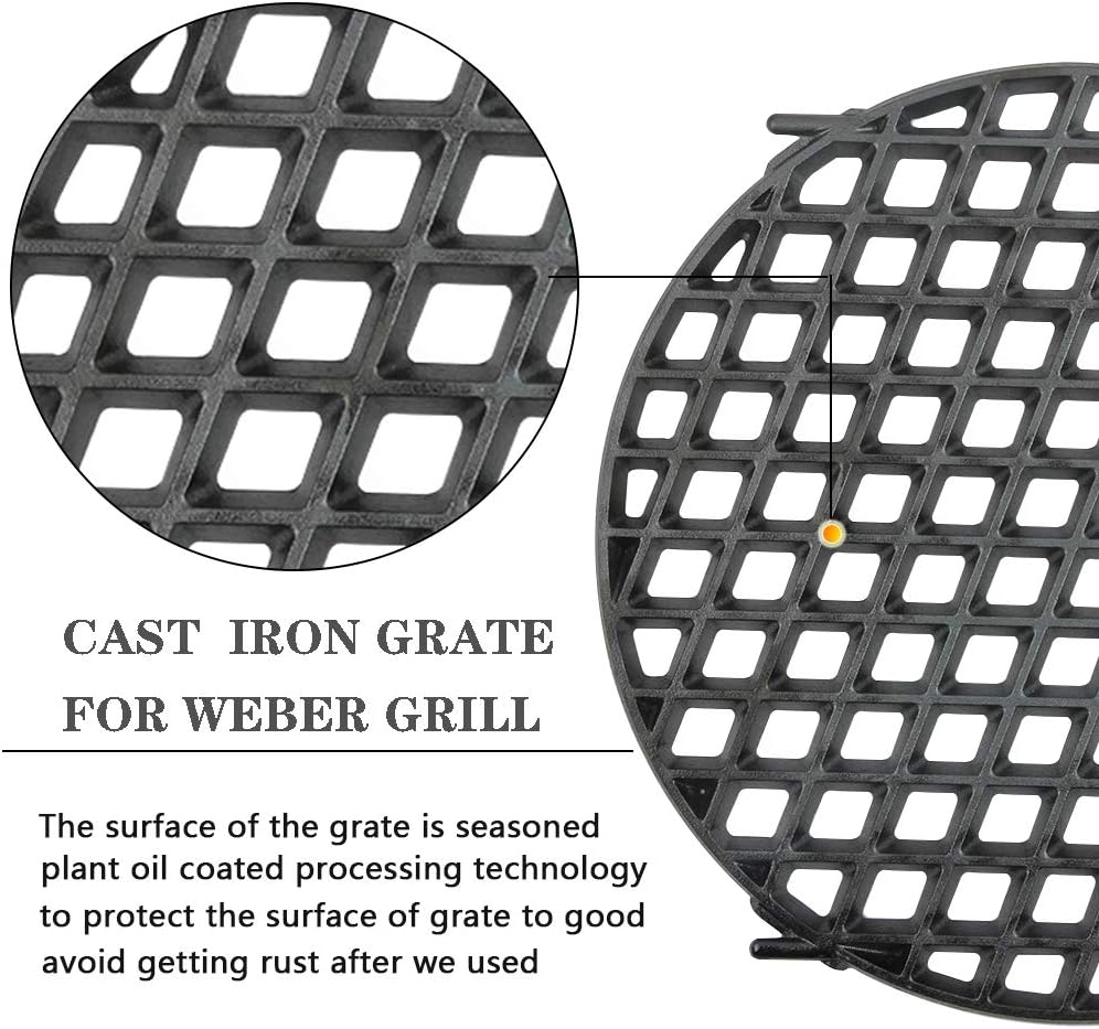 12-Inch Diameter Pre-seasoned Cast Iron Sear Grate A1160