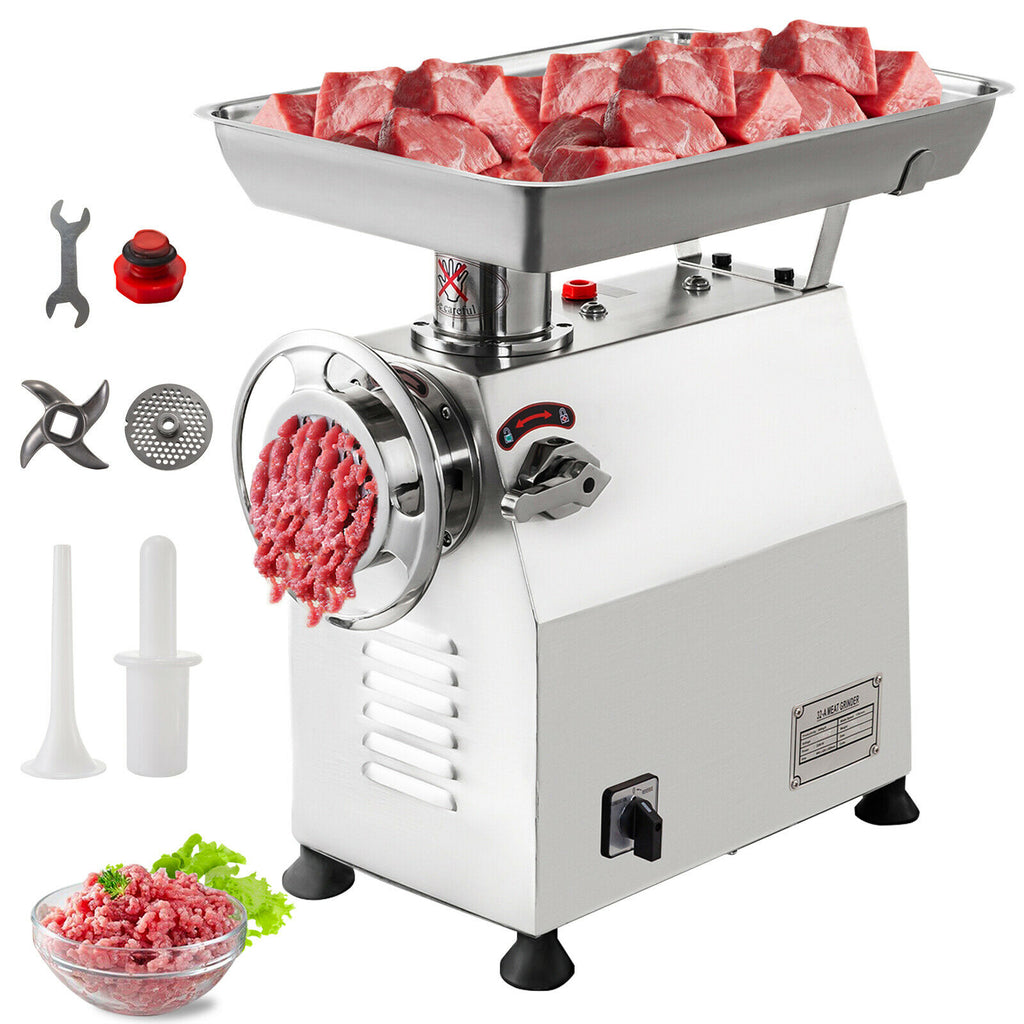Commercial Electric Meat Grinder 2200W Stainless Steel Z924519
