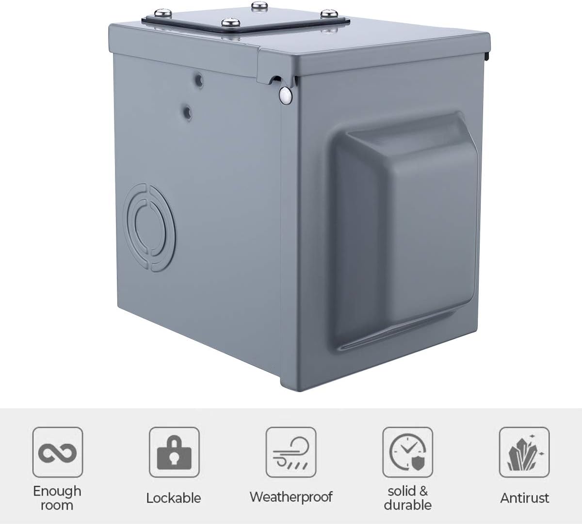 50 Amp 125/250 Volt RV Power Outlet Box I119073