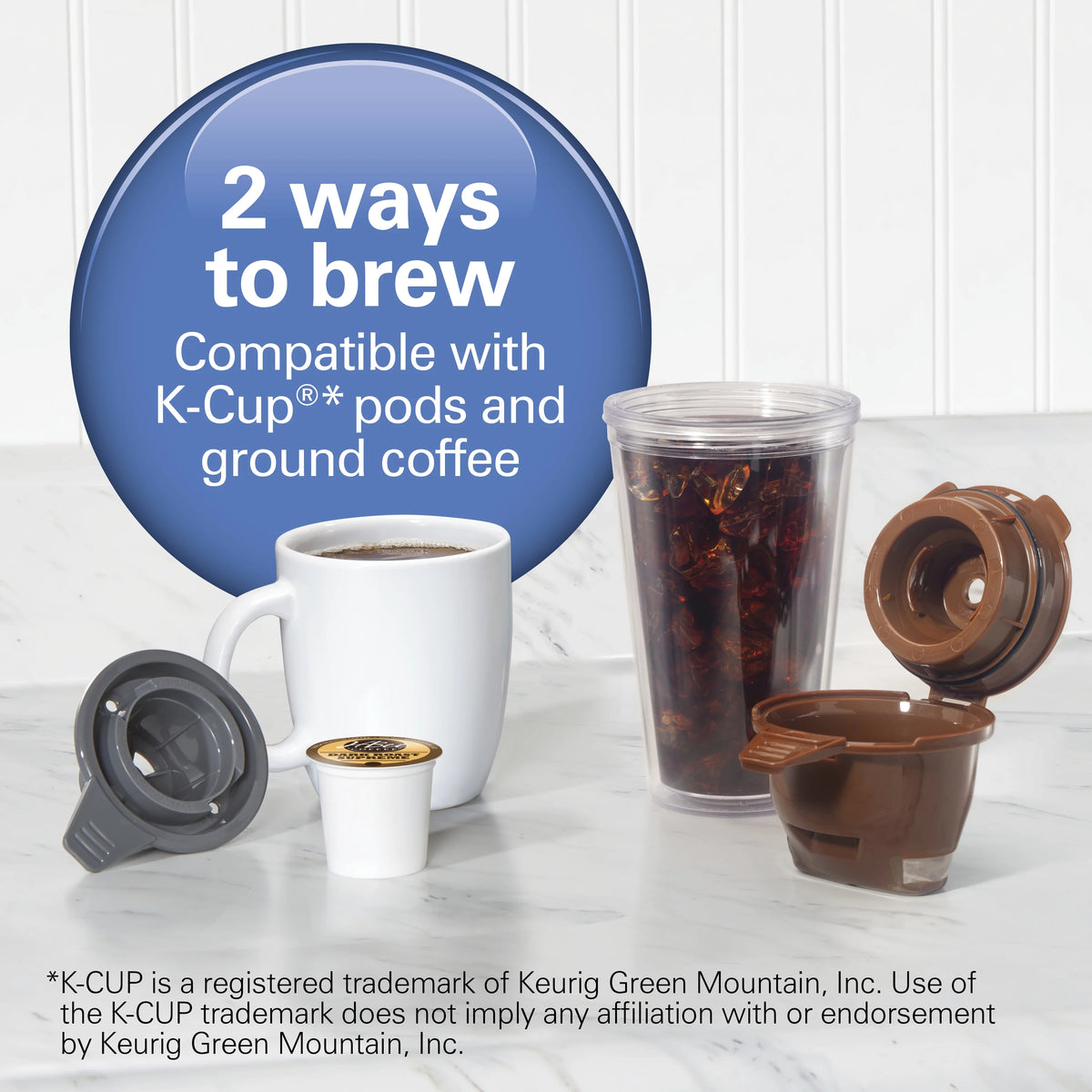Black Single-Serve Coffee Maker with 50 oz. Water Reservoir O454