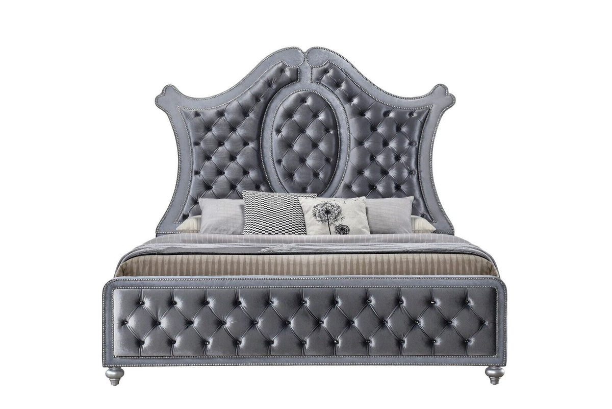 4pc Queen Size Panel Bed Set F46936