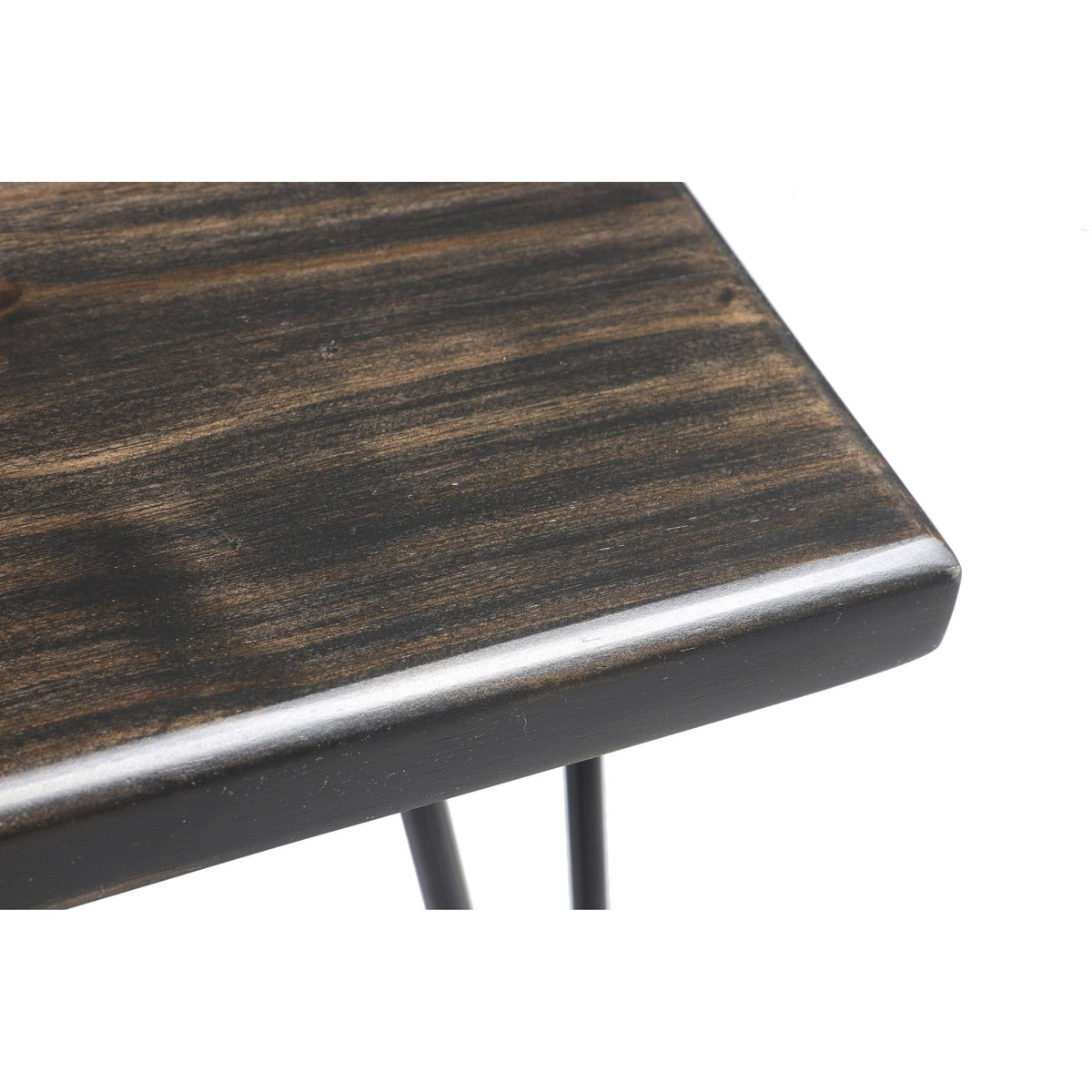 Dark Brown Wood Bench V2822