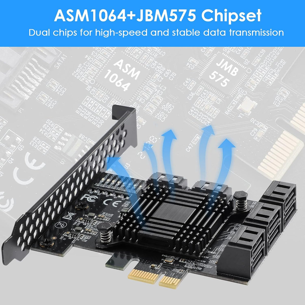 PCIe SATA Card 8 Ports K114624