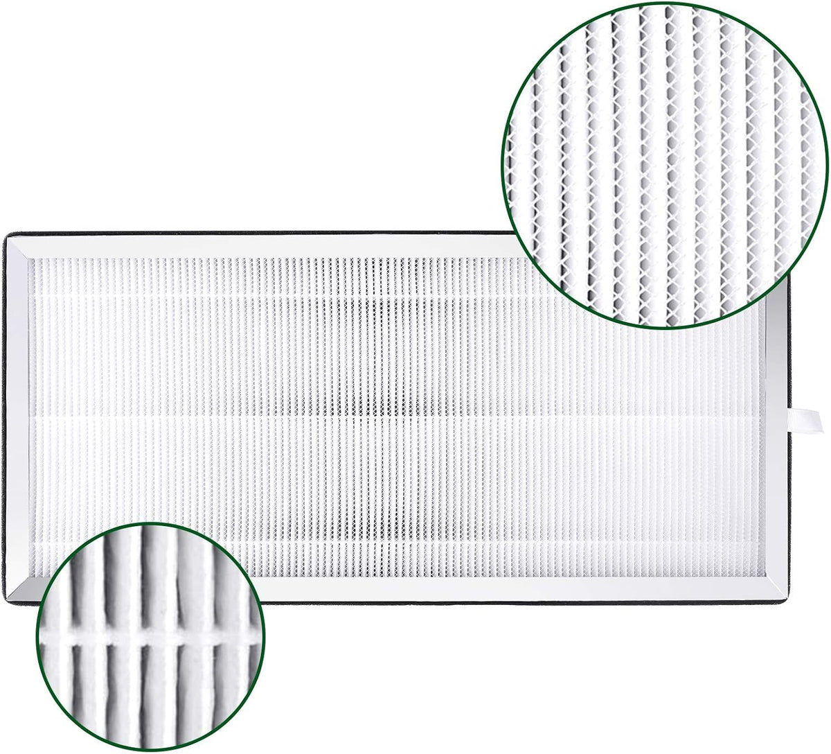 True HEPA Replacement Filter 2 Pack, 3 in 1 H13 Activated Carbon K313