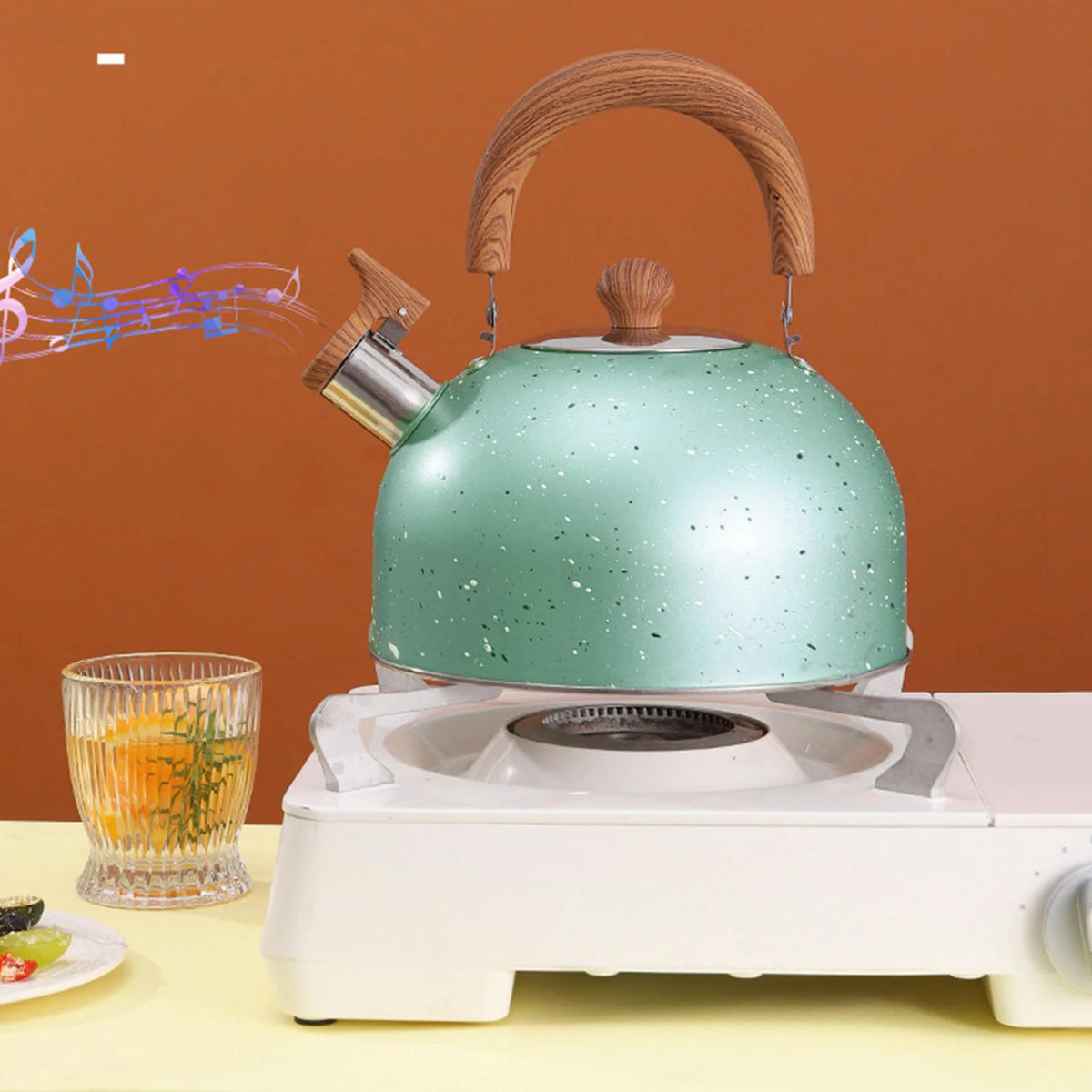 Green Stainless Whistling Water Kettle U114716