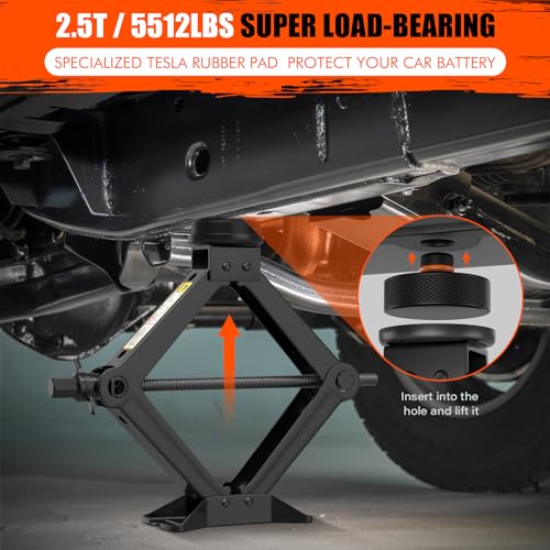 2.5 Ton Scissor Car Jack with Pucks N4755