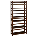 67x22 High Folding Bookcase Mocha Walnut Z777490