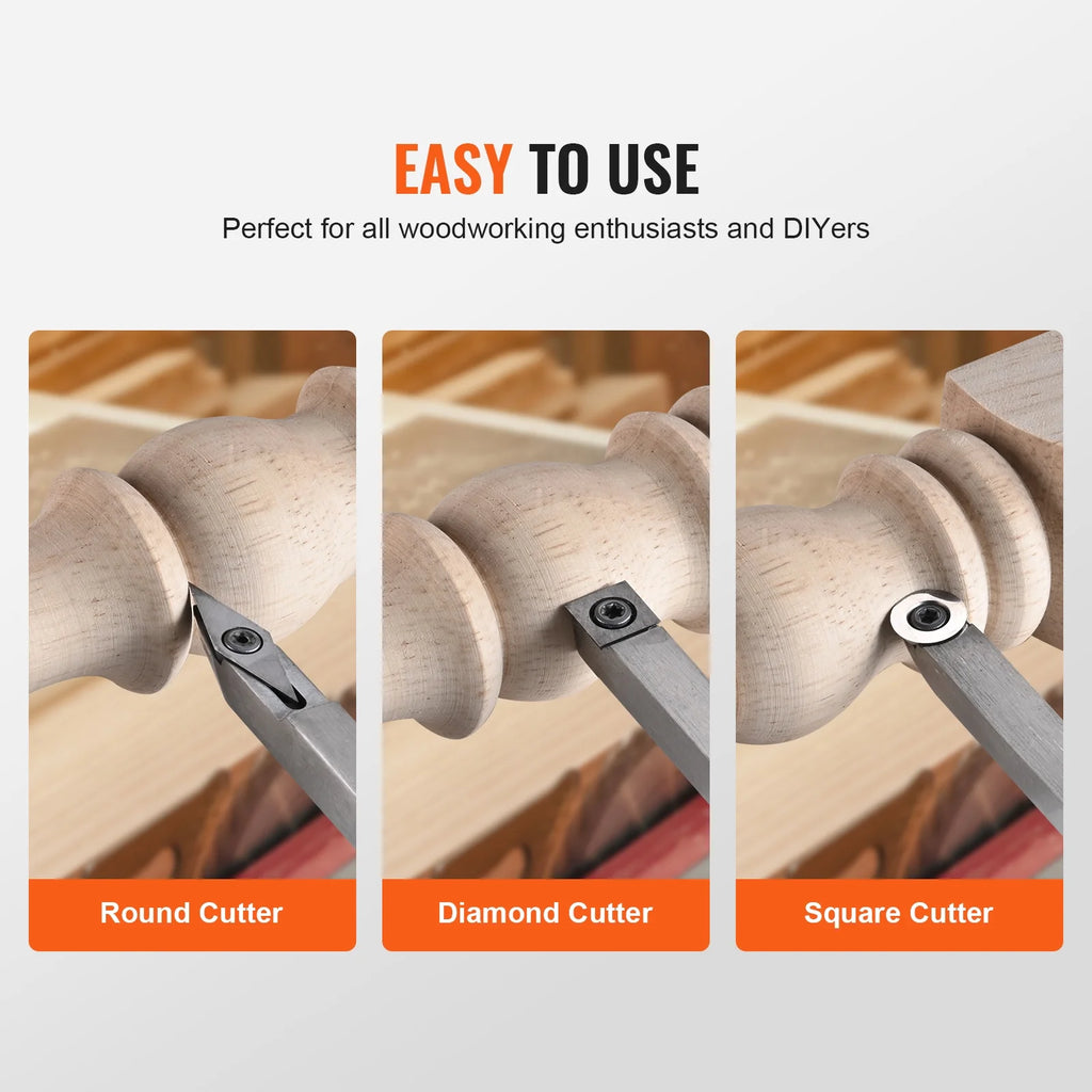Carbide Steel Wood Turning Chisel Set 3PCS C931
