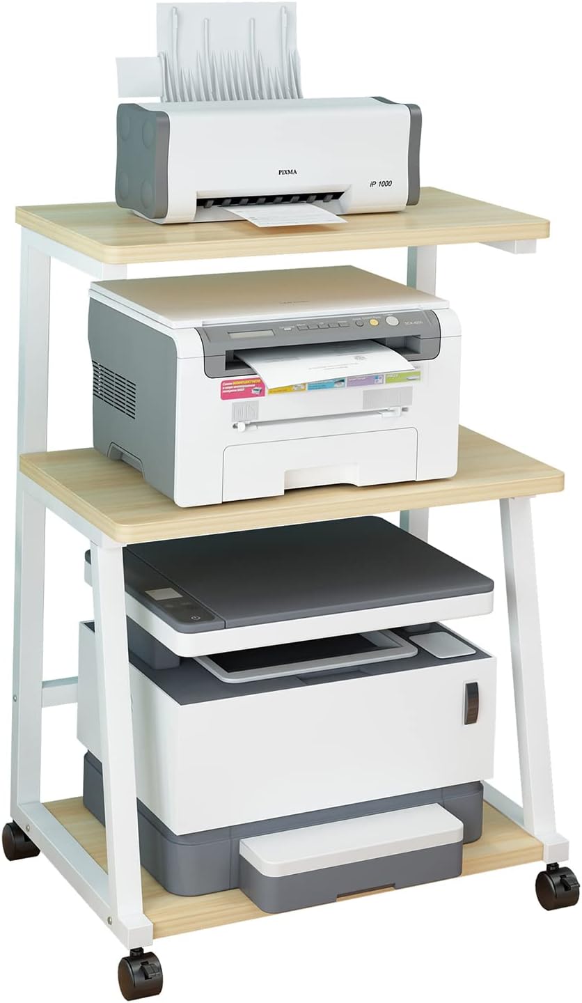 3-Tier Printer Stand Cart with Storage A61211
