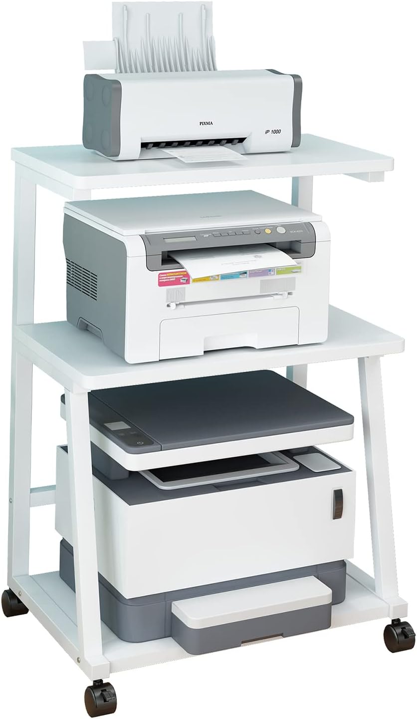 3-Tier Printer Stand Cart with Storage A61211