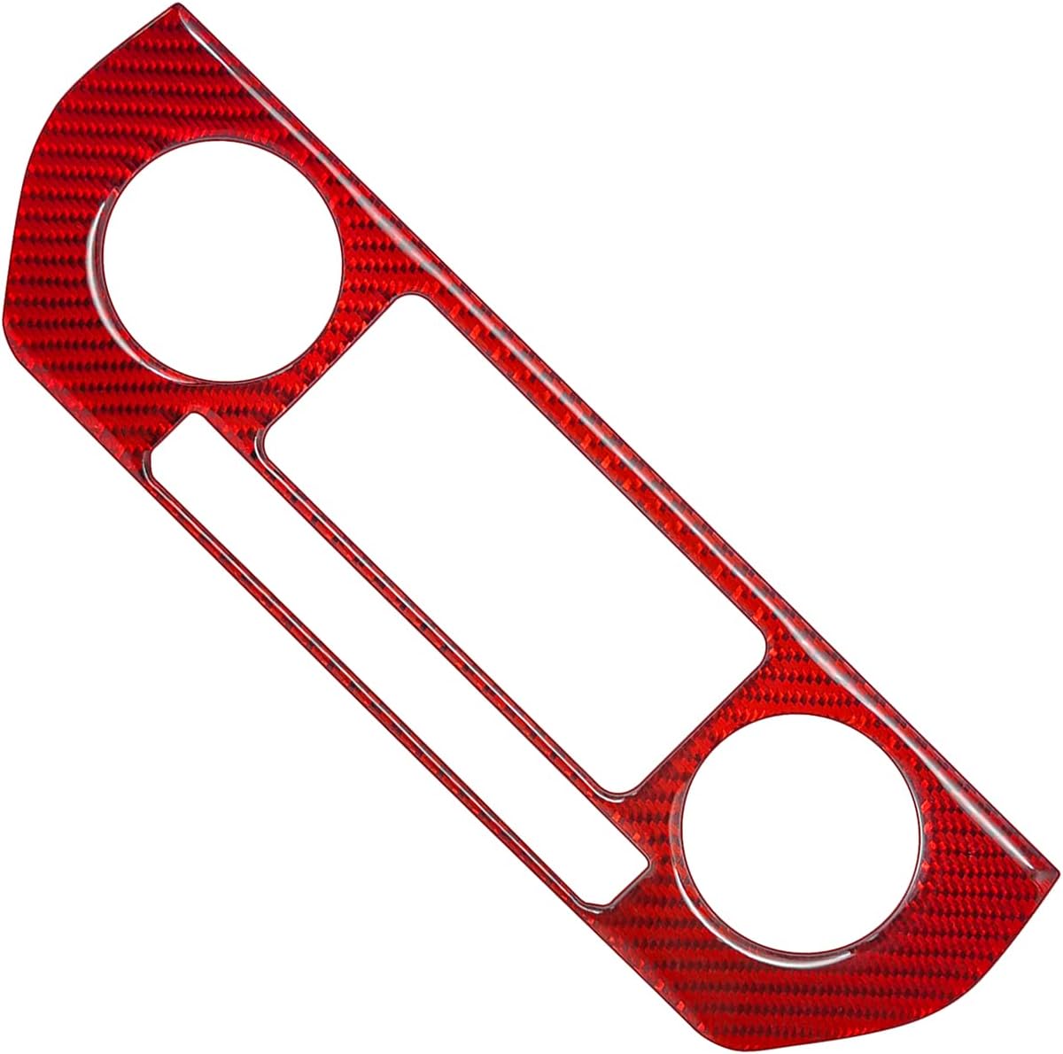 Carbon Fiber Air Conditioner Panel Sticker Red Pack of 2 B313