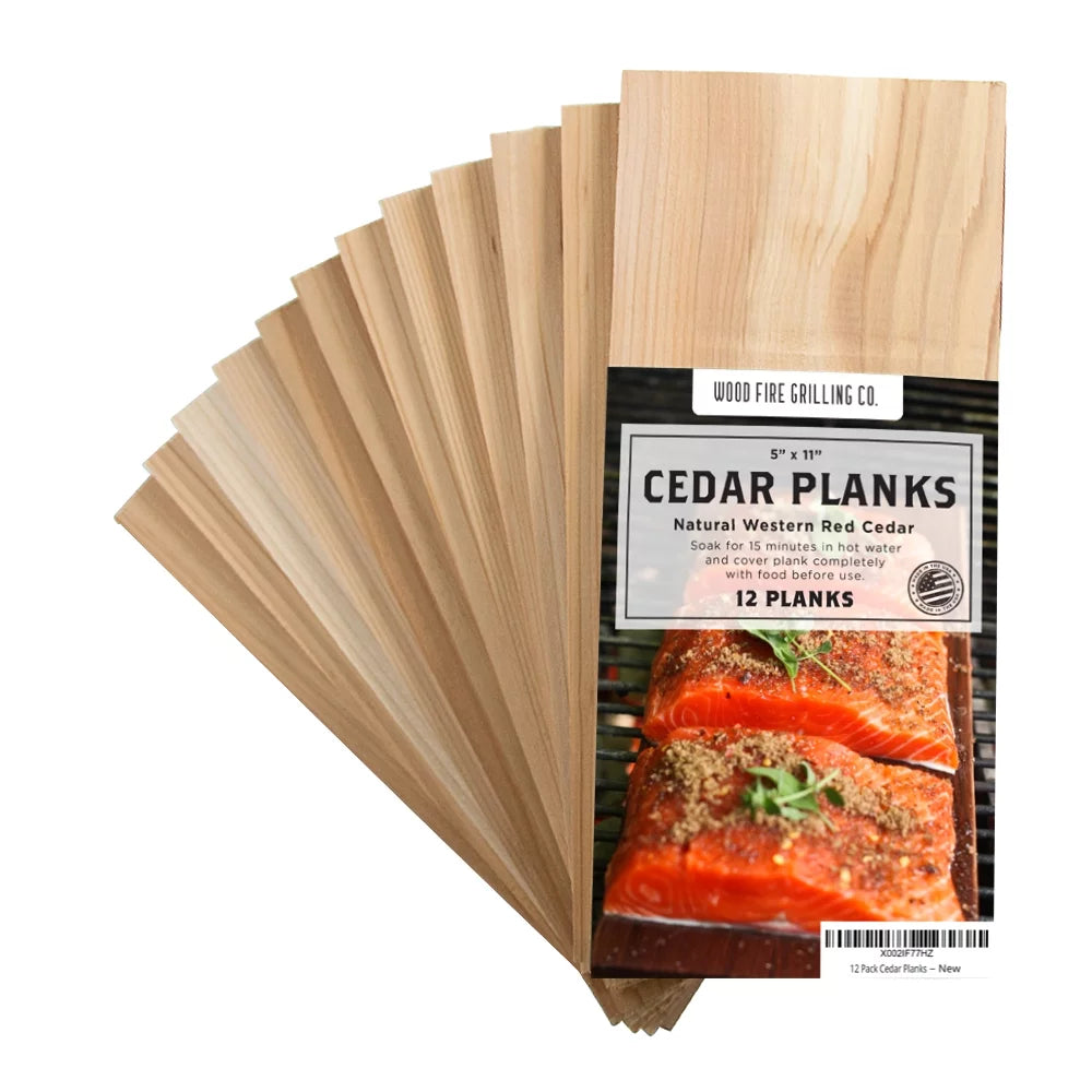 12 Pack Western Red Cedar Grilling Planks N396