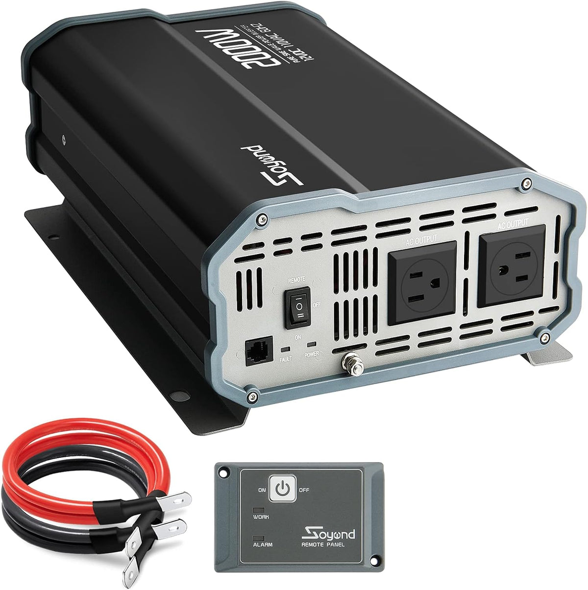 Pure Sine Wave 2000 Watt Power Inverter with Remote Controller L24626
