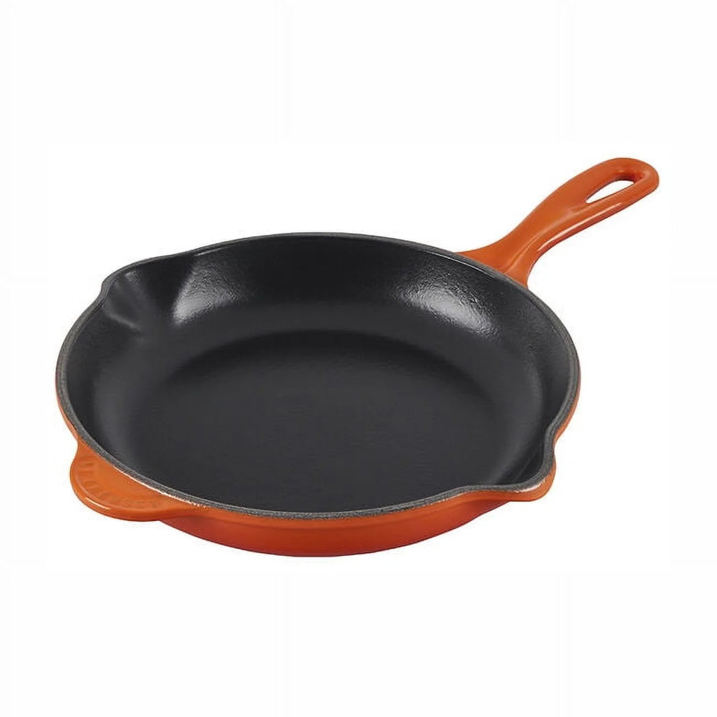 Enameled Cast-Iron 10-1/4-Inch Skillet with Iron Handle C255727