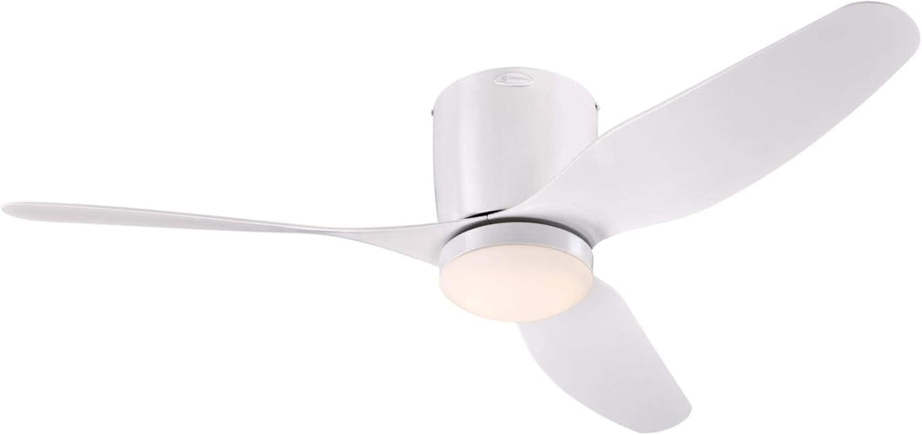 White 46 Inch Ceiling Fan with Light and Remote V916