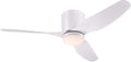 White 46 Inch Ceiling Fan with Light and Remote V916