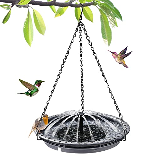 Solar Powered Bird Bath Fountain with 4 Water Spray P337