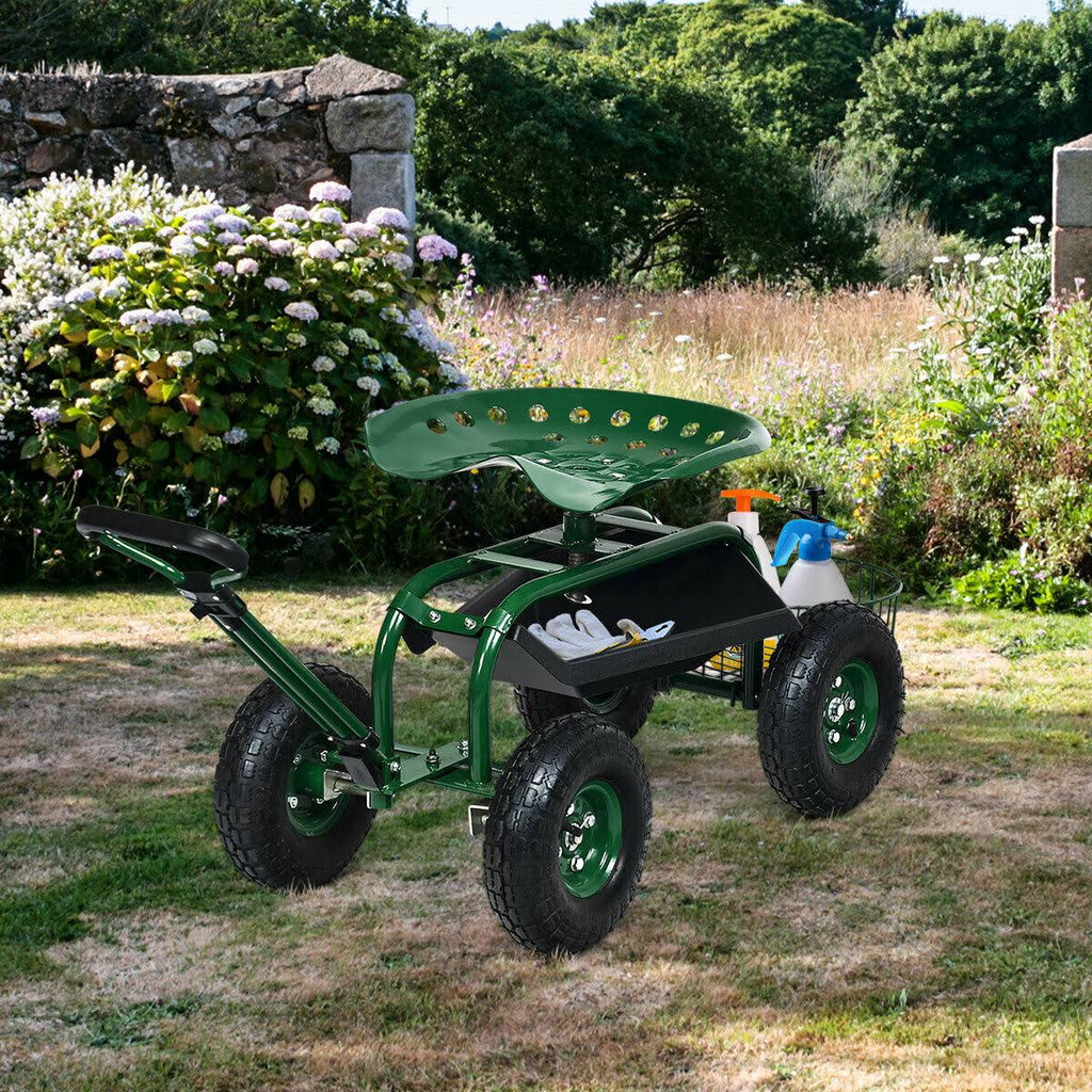 Heavy Duty Garden Cart Work Seat U1078
