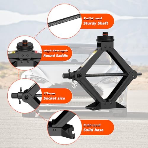 2.5 Ton Scissor Car Jack with Pucks N4755