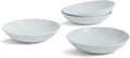 Set of 4 Light Grey Stoneware Pasta Bowl 9.5 inches T178918