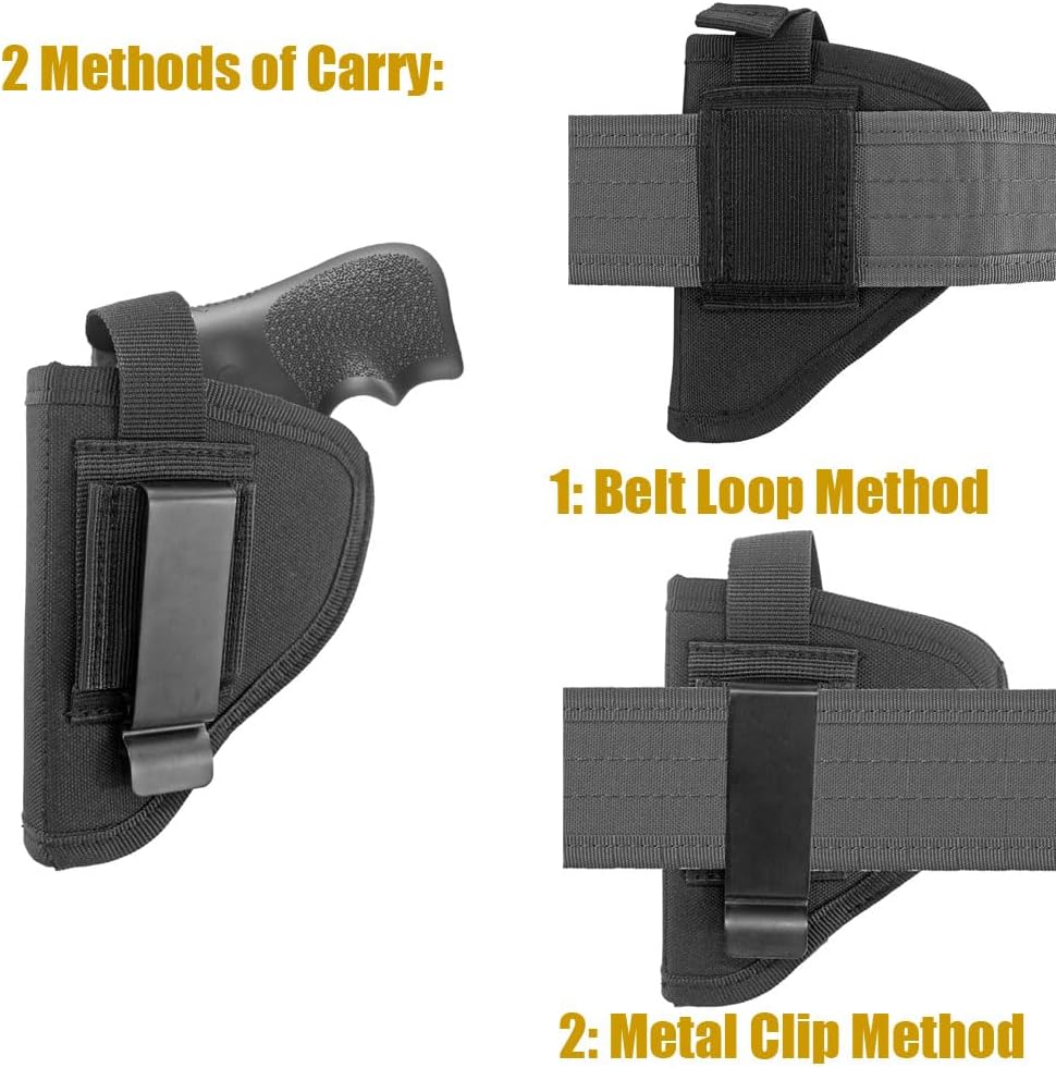 Outside The Waistband Revolver Holster Fits .22 .38 .357 2" Revolvers S523178