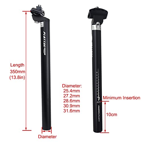 Bike Seat Post 350mm Aluminum Alloy U721059