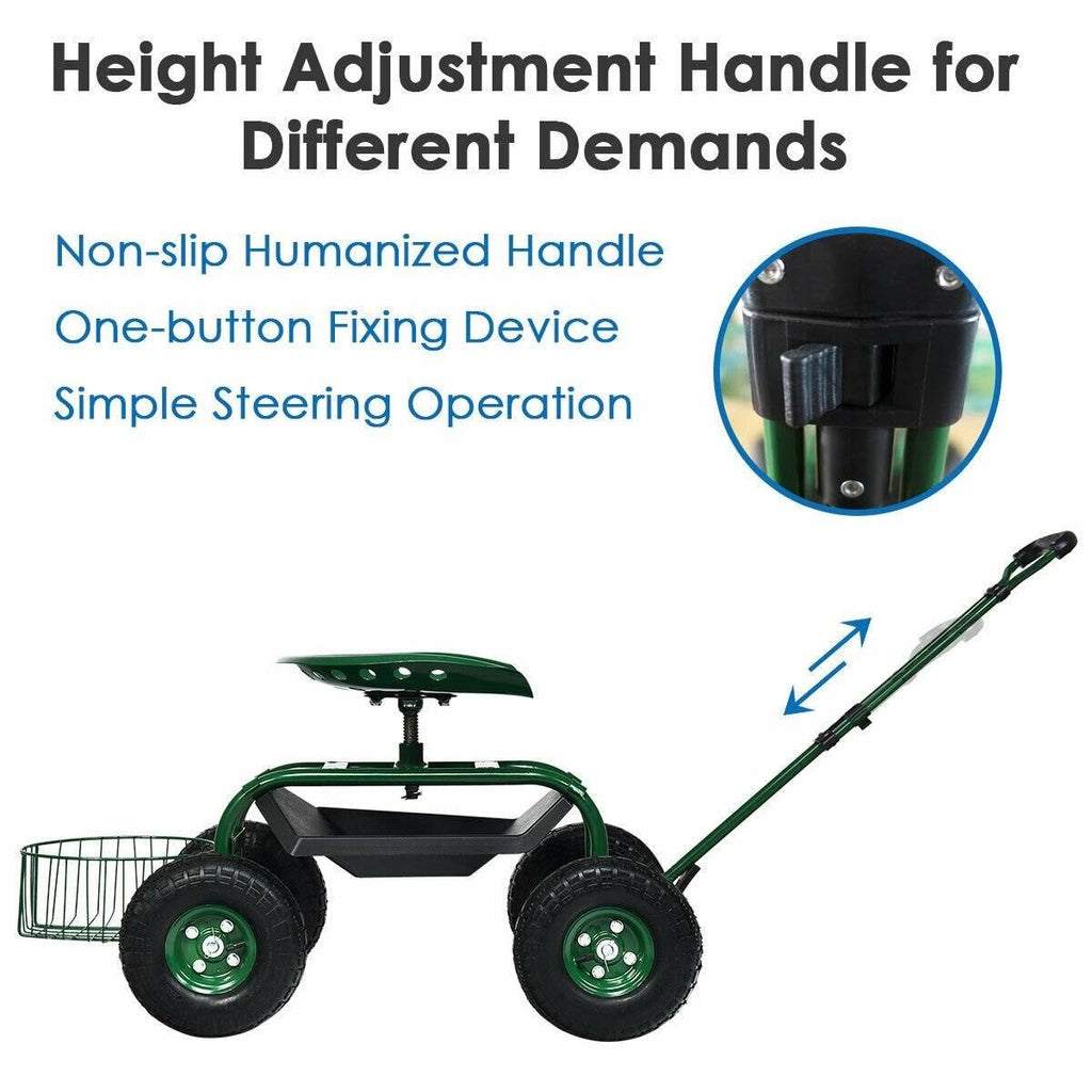 Heavy Duty Garden Cart Work Seat U1078