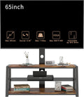 Angle and Height Adjustable Swivel TV Stand with Shelves D662