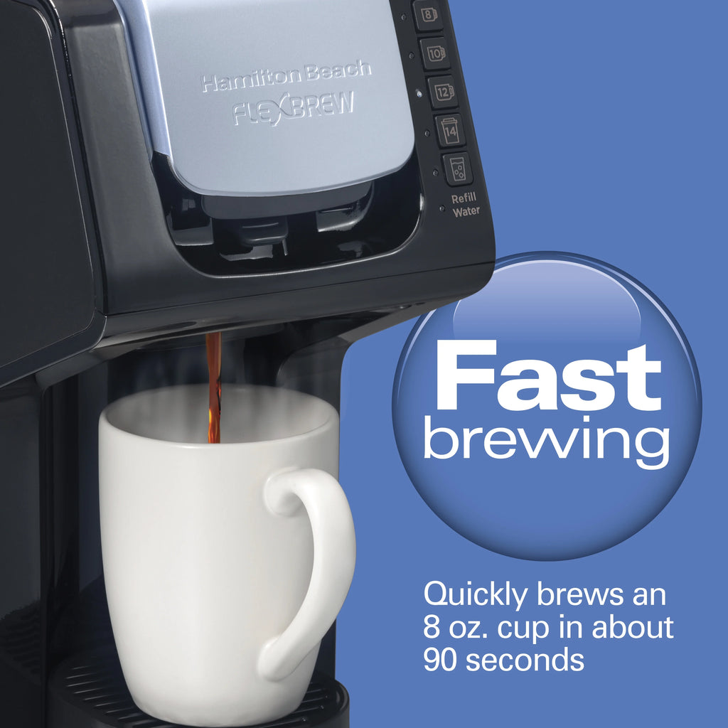 Black Single-Serve Coffee Maker with 50 oz. Water Reservoir O454