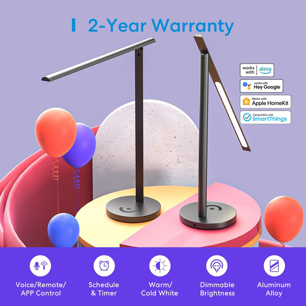 Smart LED Desk Lamp with Remote Control E564